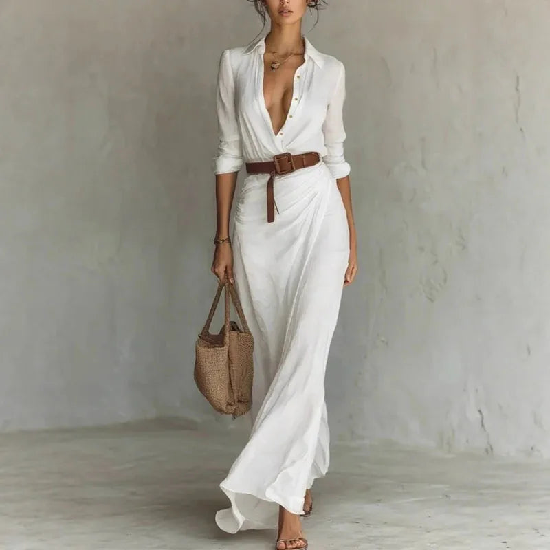 Sexy V-Neck Maxi Dress