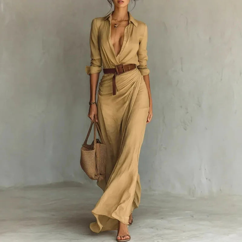 Sexy V-Neck Maxi Dress