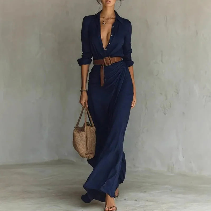 Sexy V-Neck Maxi Dress