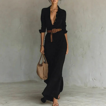 Sexy V-Neck Maxi Dress