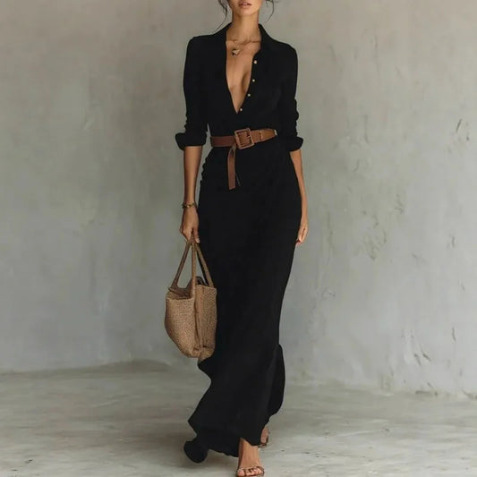Sexy V-Neck Maxi Dress